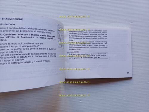 Honda CRM 125 1989 manuale uso manutenzione libretto originale ITALIANO