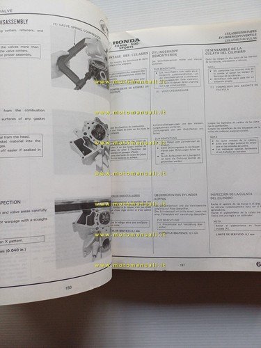 HONDA CX 400 - CX 500 Sports 1982 manuale officina …