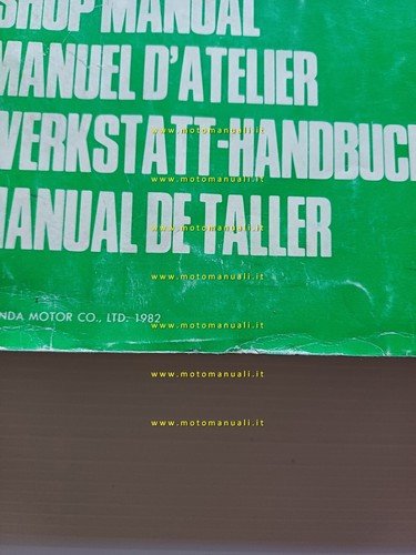 HONDA CX 400 - CX 500 Sports 1982 manuale officina …