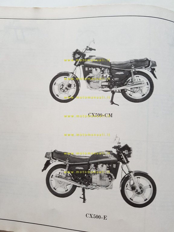 HONDA CX 500- 500 D- 500 C 1979 catalogo ricambi …