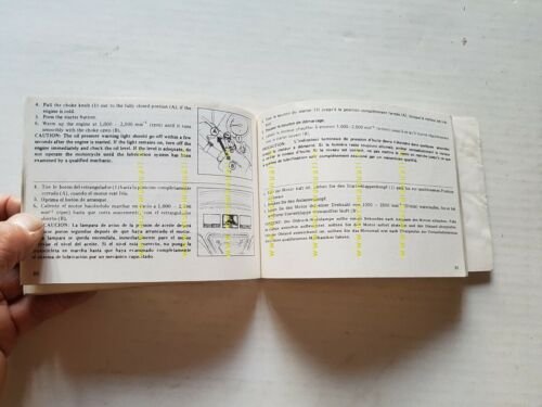 Honda CX 500 1980 manuale uso originale moto owner's manual