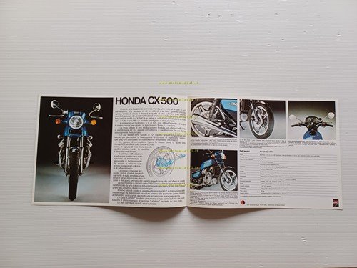 Honda CX 500 1a serie depliant italiano originale