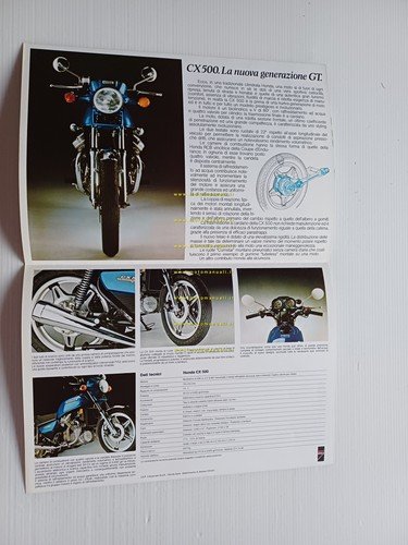 Honda CX 500 depliant italiano originale