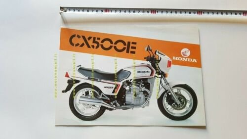 Honda CX 500 E depliant ITALIANO moto originale epoca brochure