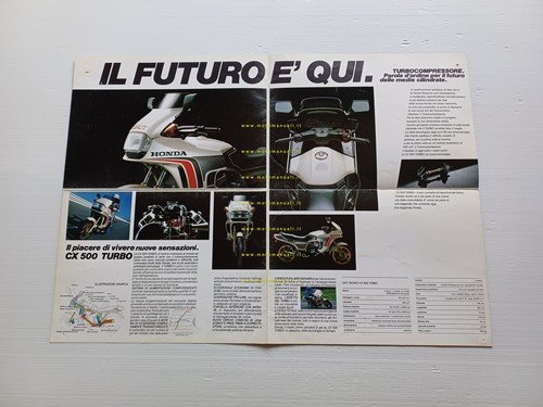 Honda CX 500 TURBO depliant poster ITALIANO originale