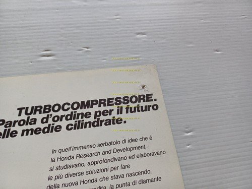 Honda CX 500 TURBO depliant poster ITALIANO originale
