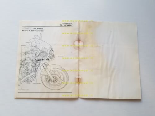 Honda CX 500 Turbo SUPPLEMENTO manuale officina iniezione elettronica 1981