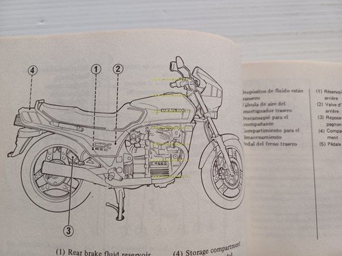 HONDA CX 650 E 1982 manuale uso manutenzione libretto originale …