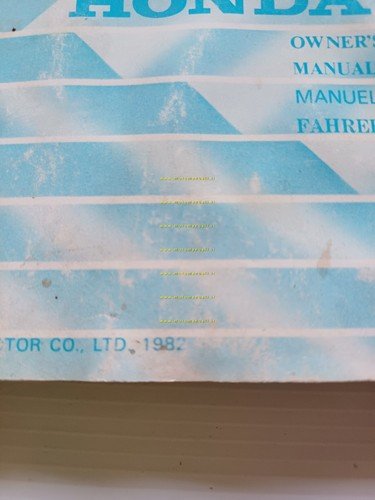HONDA CX 650 E 1982 manuale uso manutenzione libretto originale …