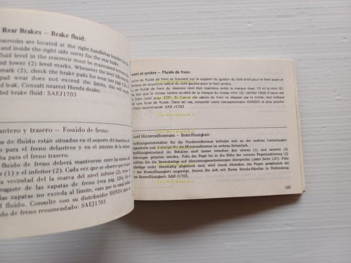 HONDA CX 650 E 1982 manuale uso manutenzione libretto originale …