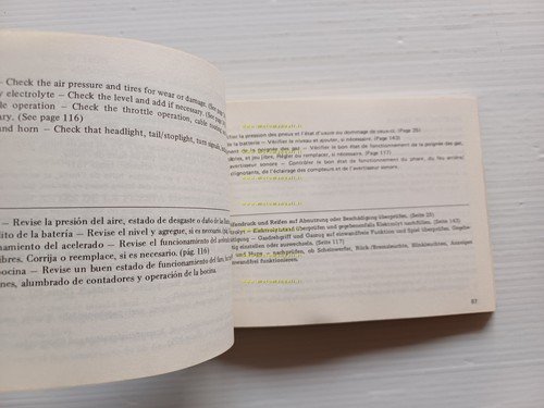 HONDA CX 650 E 1982 manuale uso manutenzione libretto originale …