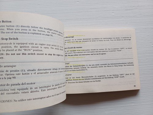 HONDA CX 650 E 1982 manuale uso manutenzione libretto originale …