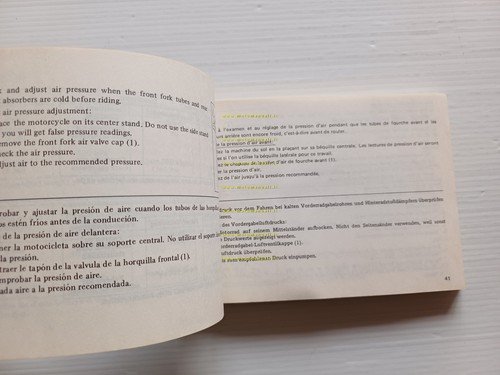 HONDA CX 650 E 1982 manuale uso manutenzione libretto originale …