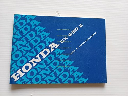 Honda CX 650 E 1983 manuale uso manutenzione libretto originale …