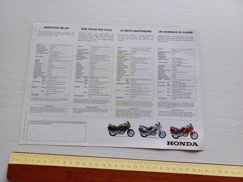 Honda Deauville NT 650 V 1997 depliant ITALIANO originale