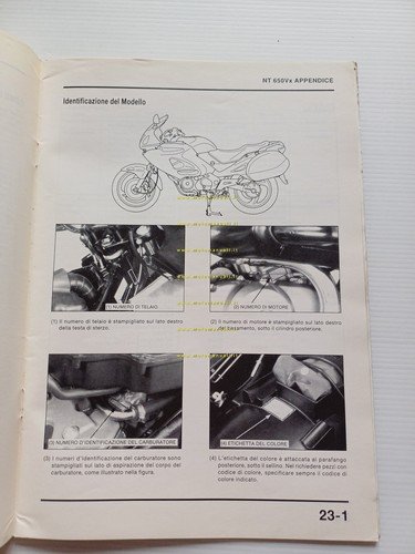 Honda Deauville NT 650 V x VARIANTI manuale officina ITALIANO …