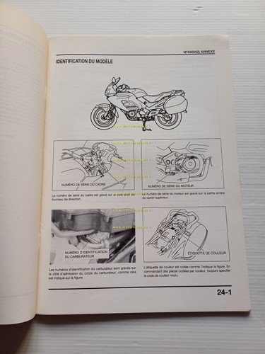Honda Deauville NT 650 V2 VARIANTI manuale officina FRANCESE originale