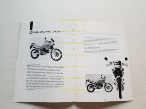 Honda Dominator 650 1992 presentazione cartella stampa ENGLISH no depliant