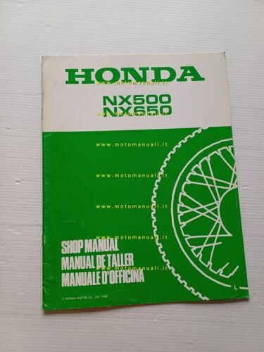 Honda Dominator NX 500-650 VARIANTI 1989 manuale officina originale