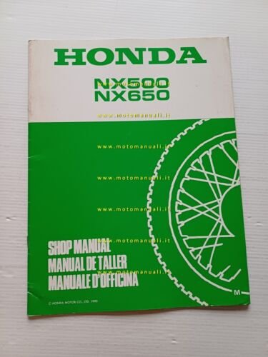 Honda Dominator NX 500-650 VARIANTI 1990 manuale officina originale