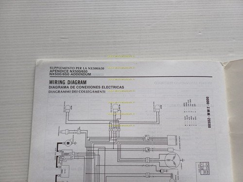 Honda Dominator NX 500-650 VARIANTI 1990 manuale officina originale