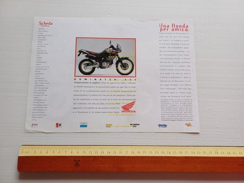 Honda Dominator NX 650 1993 depliant italiano originale