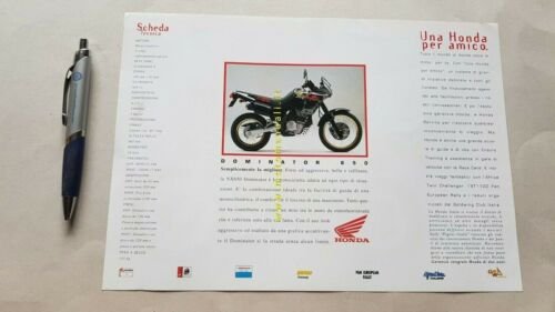 Honda Dominator NX 650 1993 depliant originale moto brochure