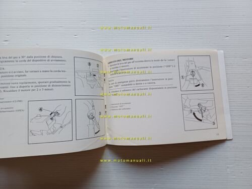 HONDA F 200 motozappa 1980 manuale uso manutenzione originale ITALIANO