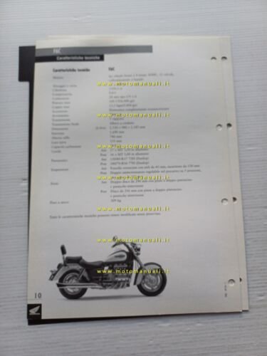 Honda F6C 1997 presentazione per la rete vendita originale no …