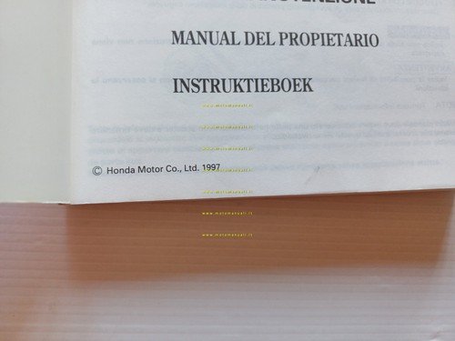 Honda FES 250 Foresight 1997-98 manuale uso manutenzione italiano originale