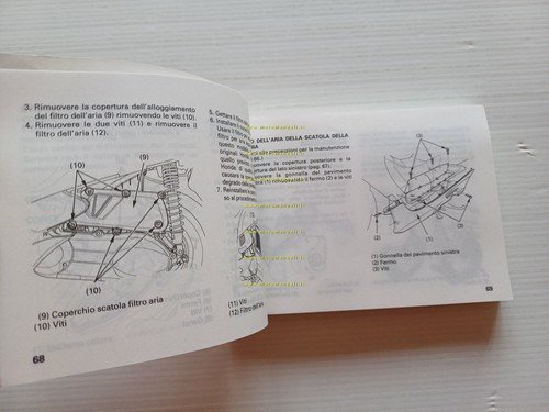 Honda FES 250 Foresight 1997-98 manuale uso manutenzione italiano originale