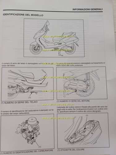 Honda Foresight FES 250 VARIANTI 2000 manuale officina ITALIANO originale