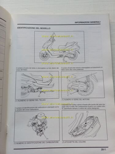 Honda Foresight FES 250 VARIANTI 2000 manuale officina ITALIANO originale