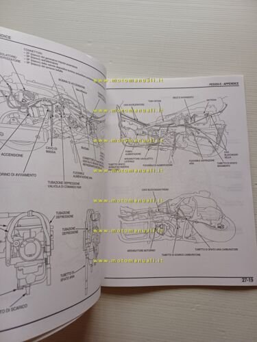 Honda Foresight FES 250 VARIANTI 2004-5 manuale officina ITALIANO originale