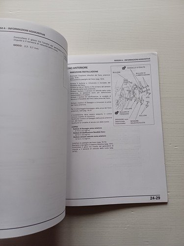 HONDA FORZA 250 (NSS 250) 2000 manuale officina ITALIANO originale