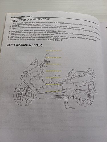 HONDA FORZA 250 (NSS 250 X-EX) 2005 manuale officina italiano …