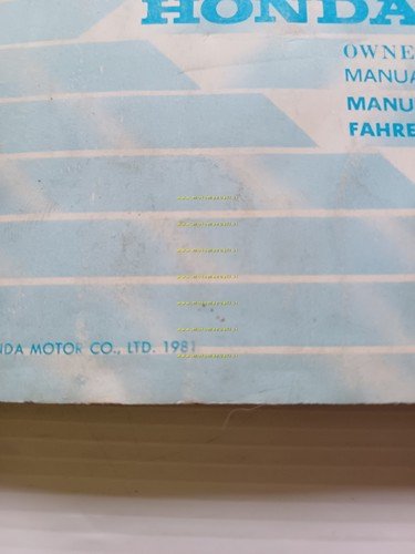 Honda FT 500 1981 manuale uso inglese francese tedesco spagnolo …