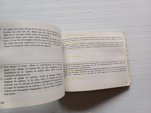 Honda FT 500 1981 manuale uso inglese francese tedesco spagnolo …