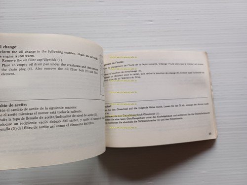 Honda FT 500 1981 manuale uso inglese francese tedesco spagnolo …