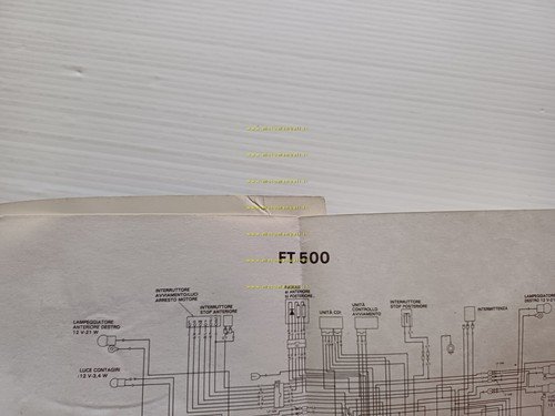 Honda FT 500 1982 manuale uso manutenzione libretto originale ITALIANO