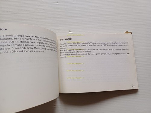 Honda FT 500 1982 manuale uso manutenzione libretto originale ITALIANO