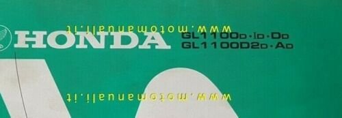 HONDA GL 1100 - D - D2 1982 catalogo ricambi …
