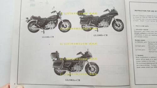 HONDA GL 1100 - D - D2 1982 catalogo ricambi …