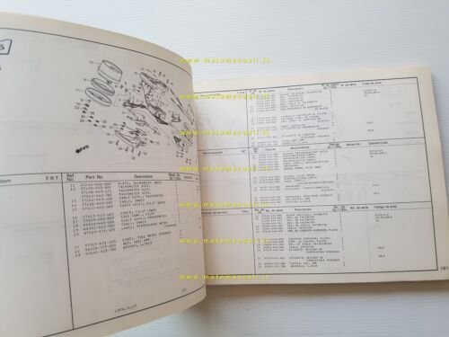 HONDA GL 1100 A 1979 catalogo ricambi originale