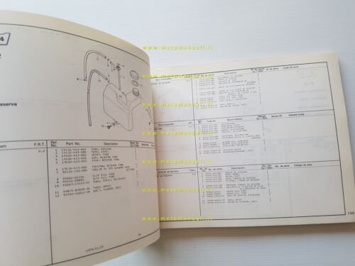 HONDA GL 1100 A 1979 catalogo ricambi originale