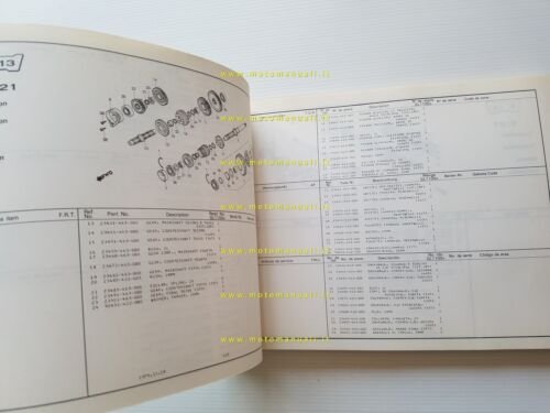 HONDA GL 1100 A 1979 catalogo ricambi originale