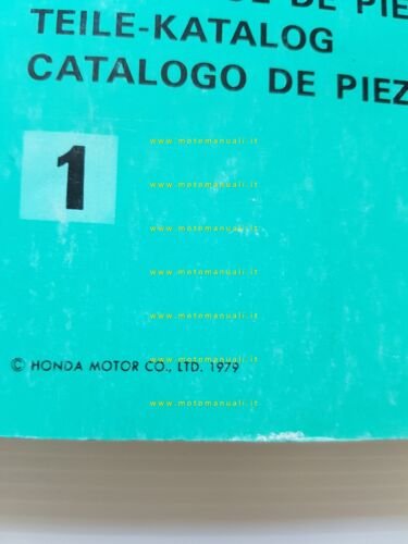 HONDA GL 1100 A 1979 catalogo ricambi originale