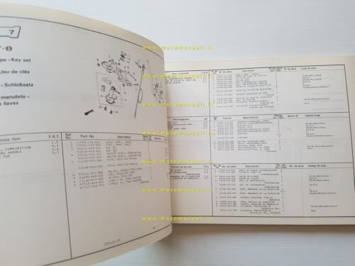 HONDA GL 1100 A 1979 catalogo ricambi originale