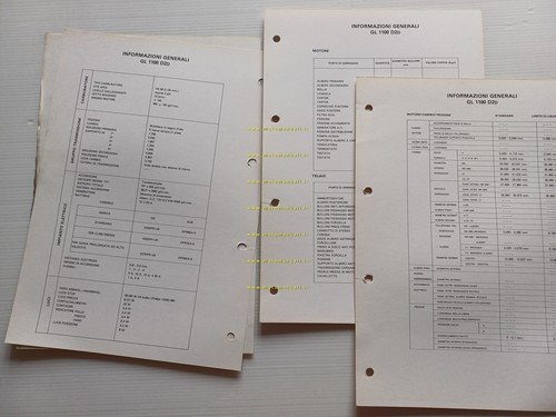 Honda GL 1100 D scheda informazioni tecniche manuale officina italiano …