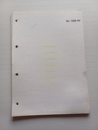 Honda GL 1200 A scheda informazioni tecniche manuale officina italiano …